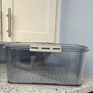 Large Bread Box Airtight and time recording - Clear Storage Container with Lid